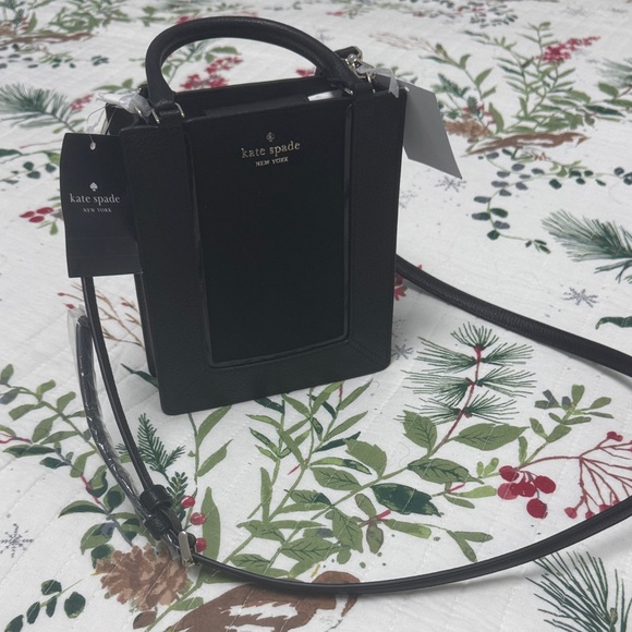 Kate Spade Black Textured Crossbody Bag - Picture 2 of 6